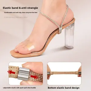 2-Pack Adjustable Heel Clips, Non-Slip Shoe Straps for High Heels and Sandals, Universal Size, Secure and Comfortable Footwear Accessories