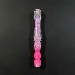 Liquid Glitter Diamond Painting Pen for Diamond Art Supplies - Pink Glitter Design Without Tips
