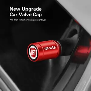 4pcs Zinc Alloy Car Wheel Tire Valve Caps Tyre Rim Stem Covers For FIAT Abarth Pulse Panda Tipo Strada 600 500X Mobi Doblo Fullback Freemont Toro Qubo Fiorino Aegea Punto