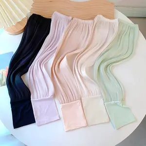 Summer Super Soft Breathable Loose Sunscreen Driving Ice Silk Sleeve Female Long Length UV Protection Arm Arm Glove Sleeves