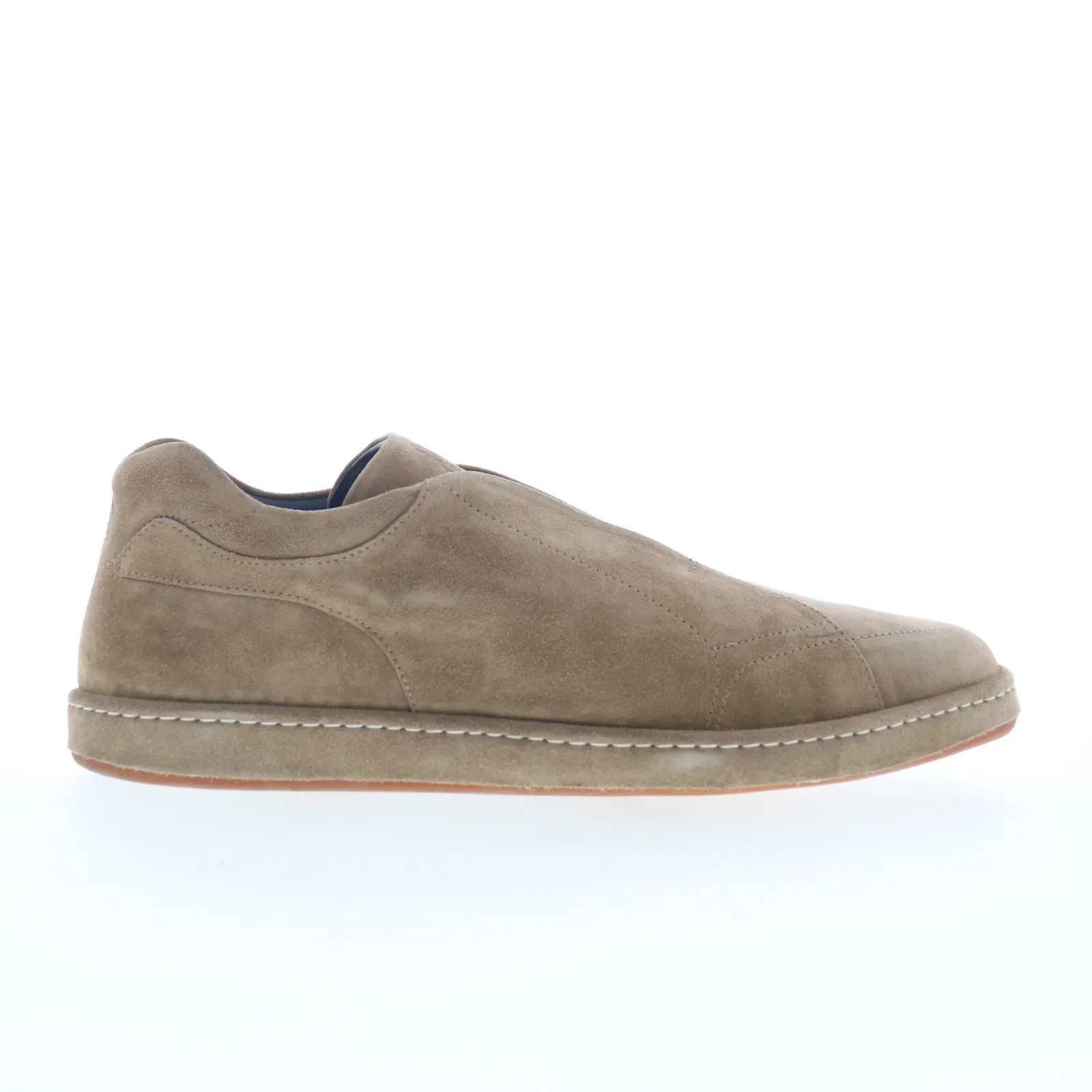 Di Bianco Umbro Mens Gray Suede Slip On Lifestyle Sneakers Shoes