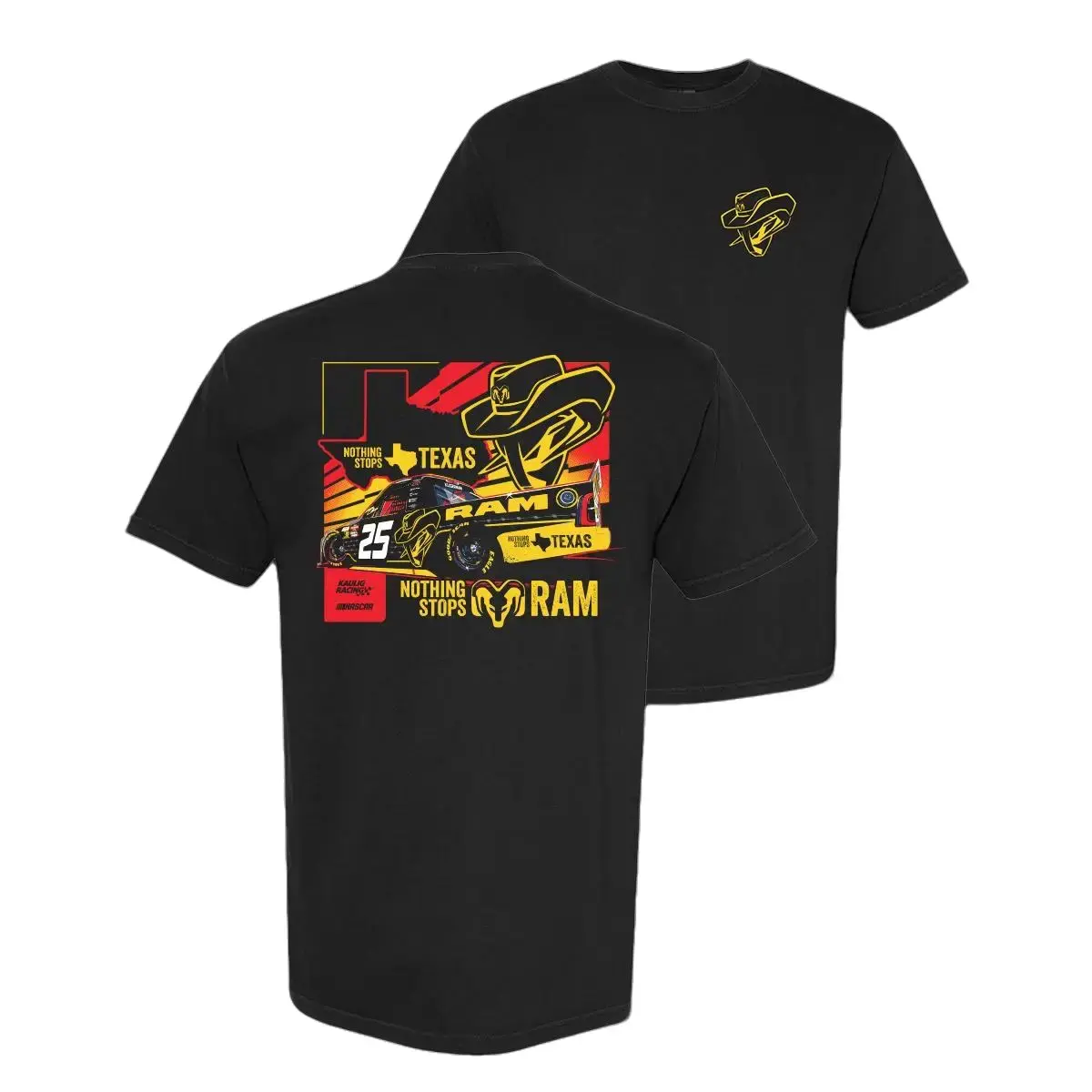 Kaulig Racing Truck Texas Cowboy Hat Graphic T-Shirt, Nothing Stops T-Shirts