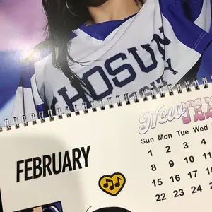 Girl OT5 Wall Calendar Gift For Fans, New Year 2026 Gift For Fan Home Decor