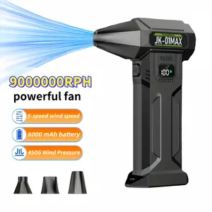 Portable Turbine Jet Blower，9000000RPH High-Power Snow Blower/Snow Remover,6000mAh battery pack，USB-C Fast Charging, 5 wind speed modes. Suitable for Dust Removal (cars/computers), Snow Pile Clearing, and Leaf Blowing.Cleaning tools