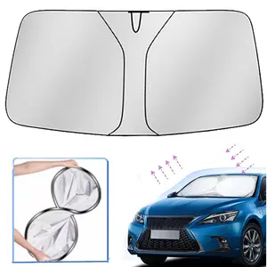 Foldable Car Windshield Cover Sunshade Front Window Protection, Portable Anti-UV & Heat Insulation Front Windshield Protector, Car Interior Windshield Protective , Practical Car Accessories for Men, Summer Essentials, Back to School Gifts