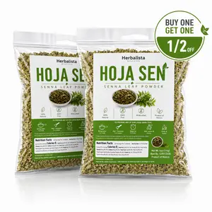 [Buy One, Get One] Two Bags - Viral Hoja Sen (Senna Loose Leaf Herbal Tea) - 4oz (114g) Each - Premium Wildcrafted Herbal Tea, 100% Natural, Vegan, Non-GMO – Authentic Mexican Senna Leaves for Traditional Herbal Infusions
