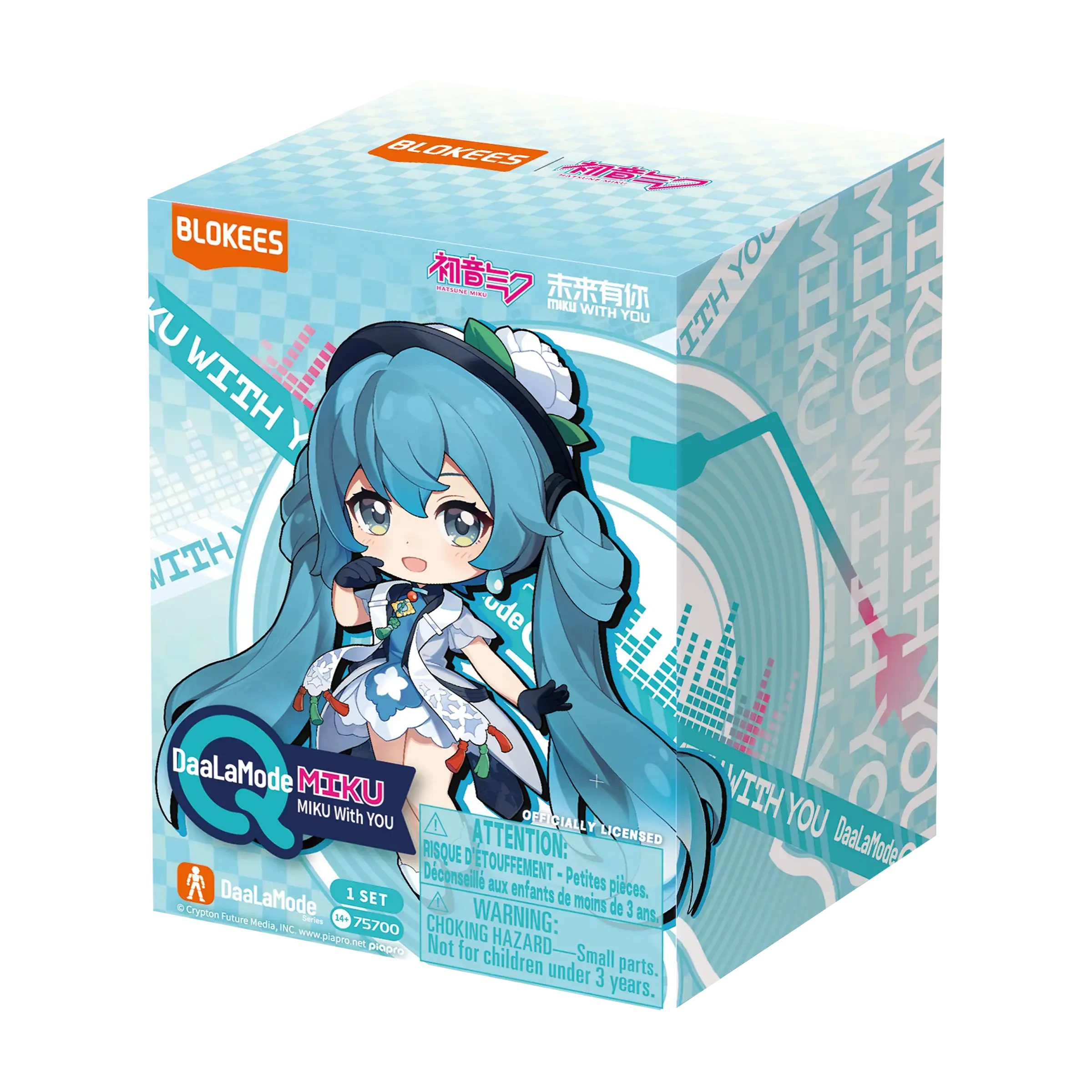 Blokees Hatsune Miku MIKU WITH YOU Surprise Collectible | DaaLaMode Q Series Anime Collectible Toy