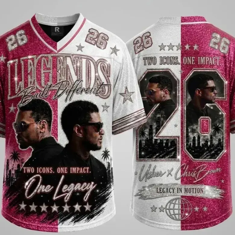 [HOT JERSEY] 26 Legends Raymond & Brown Football Jersey Shirt, The R&B Tour Shirt, Hip Hop Graphic Tee, Unisex Gift Tee For Fan
