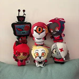 Multi-style Cute Animation Hazbin Anime Hotel Character Vox / Lucifer / Niffty / Alastor / Vaggie Plush Toy Pendant Plushie Doll