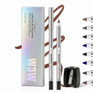 Eyeliner Pencil, Longwear Deep Black Eyeliner Pencil - Waterproof, Sharpenable & Smudge Proof