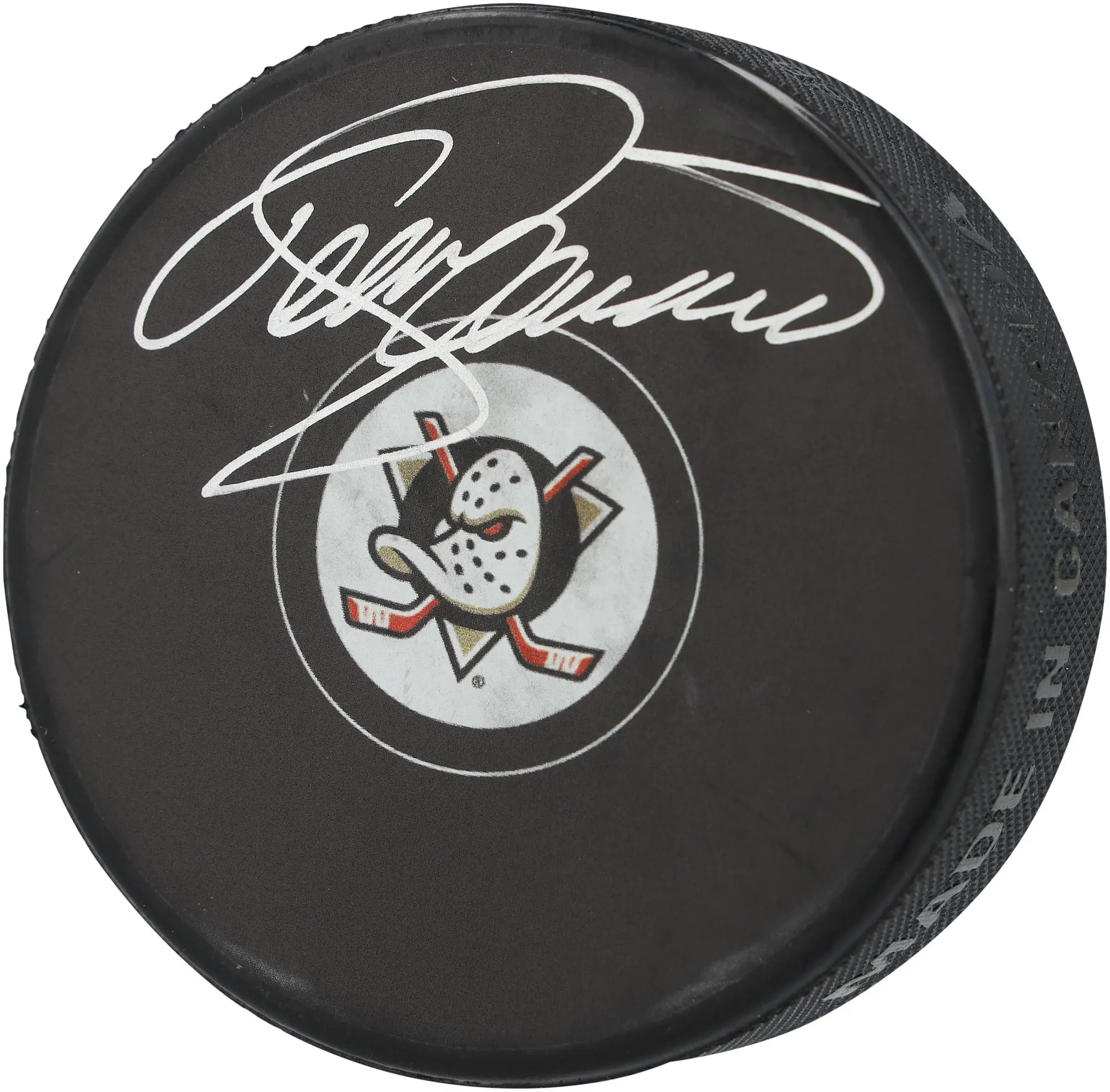 Teemu Selanne Anaheim Ducks Autographed Hockey Puck - Fanatics Authentic Certified