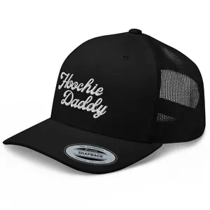 RIVEMUG Hoochie Daddy Trucker Hat Curved Bill Mid Crown Adjustable Cap