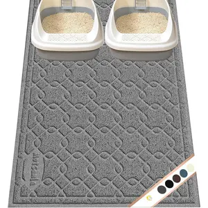 Litter Box Mat, " x 32" XL Large Kitty Litter Trapping Mat Keep Floor Clean, Litter Box Mat Scatter Control, , Easy to Clean, Durable Large Size Litter Mats for Floor