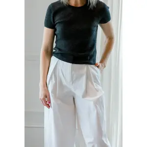 Eterne Rib Stitch Baby Cashmere Tee