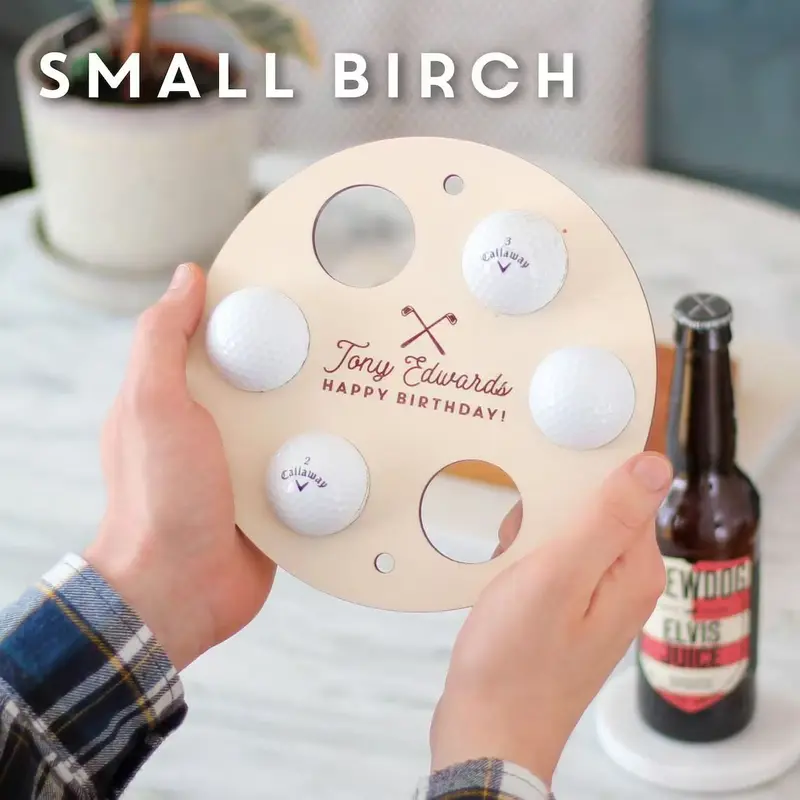 Abyb collection of golf wall storage shelf for golf balls pendant home organization and storage organizer for 6 balls Light Mount Wood Racks Decoration Garage Wooden 1 iron golf club grip golf