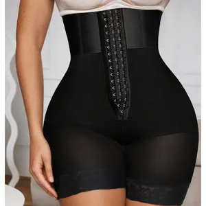 Tummy Control Shapewear for Women Fajas Colombianas Shorts Butt Lifter with Zipper Crotch