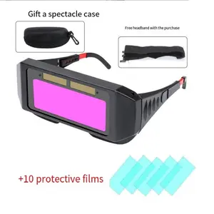Automatic Darkening Welding Glasses, 1 Count Sensors Welder Glasses, Safety Eye Protection For Welding Work