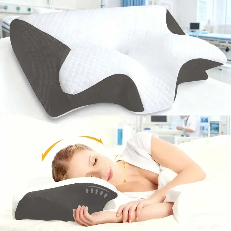 Cervical Pillow for Cozy Sleep,  Ergonomic Neck Support Highly Elastic, Odorless Ergonomic Contour Memory Foam, Orthopedic Bed Pillow for Side, Back, and Stomach Sleepers