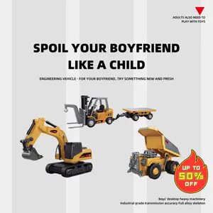 $Miniature Alloy Excavator RC 1:64 Scale Remote-Controlled Construction Vehicle Bluetooth Remote-Controlled Car Desktop Model Display Gift for Boys