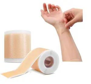 Silicone Scar Tape Roll – Skin-Friendly Reusable Adhesive Strip (Beige)