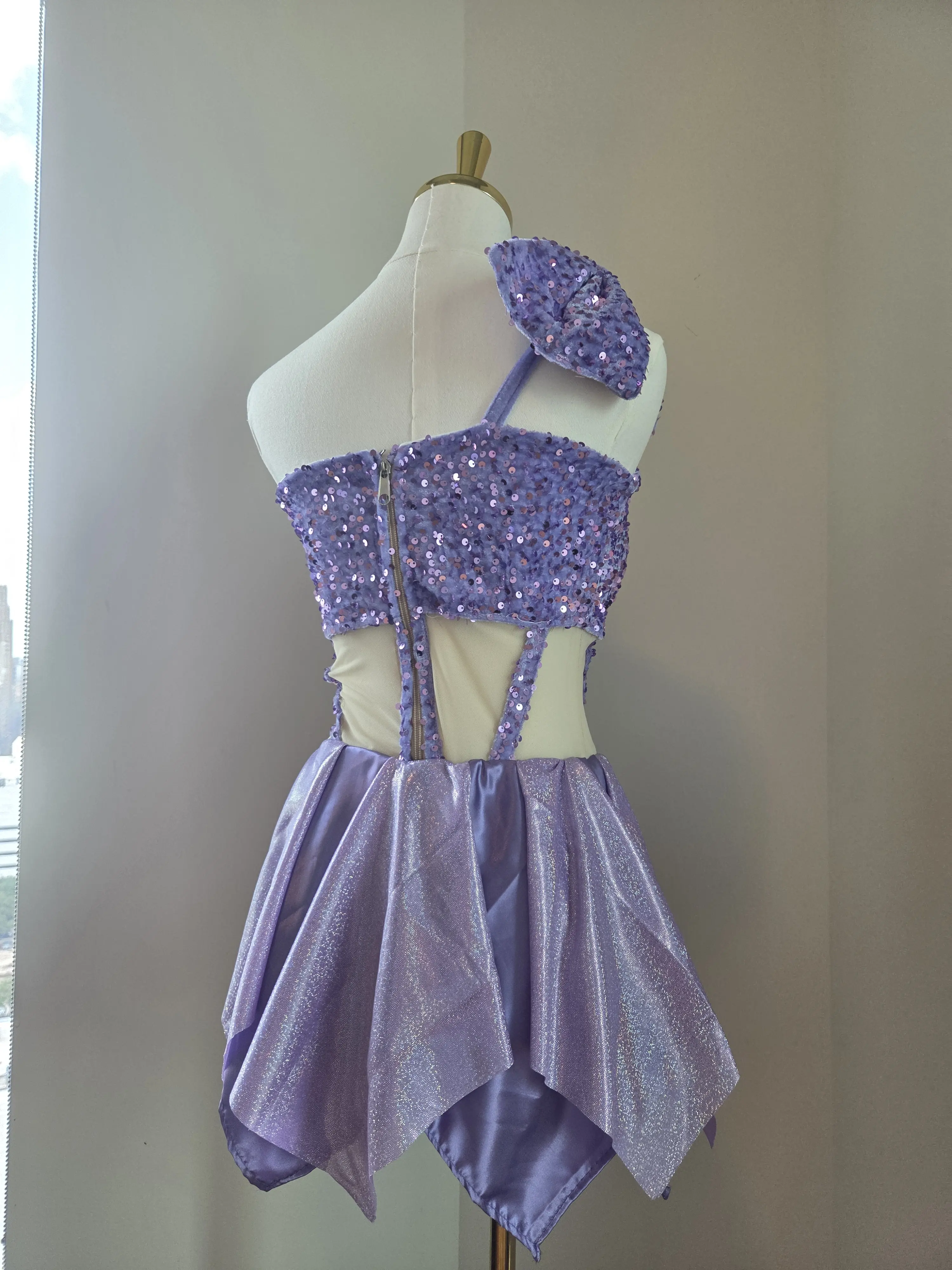 Women's Lilac Quinceañera Surprise Dance Jumpsuit, Size XS
