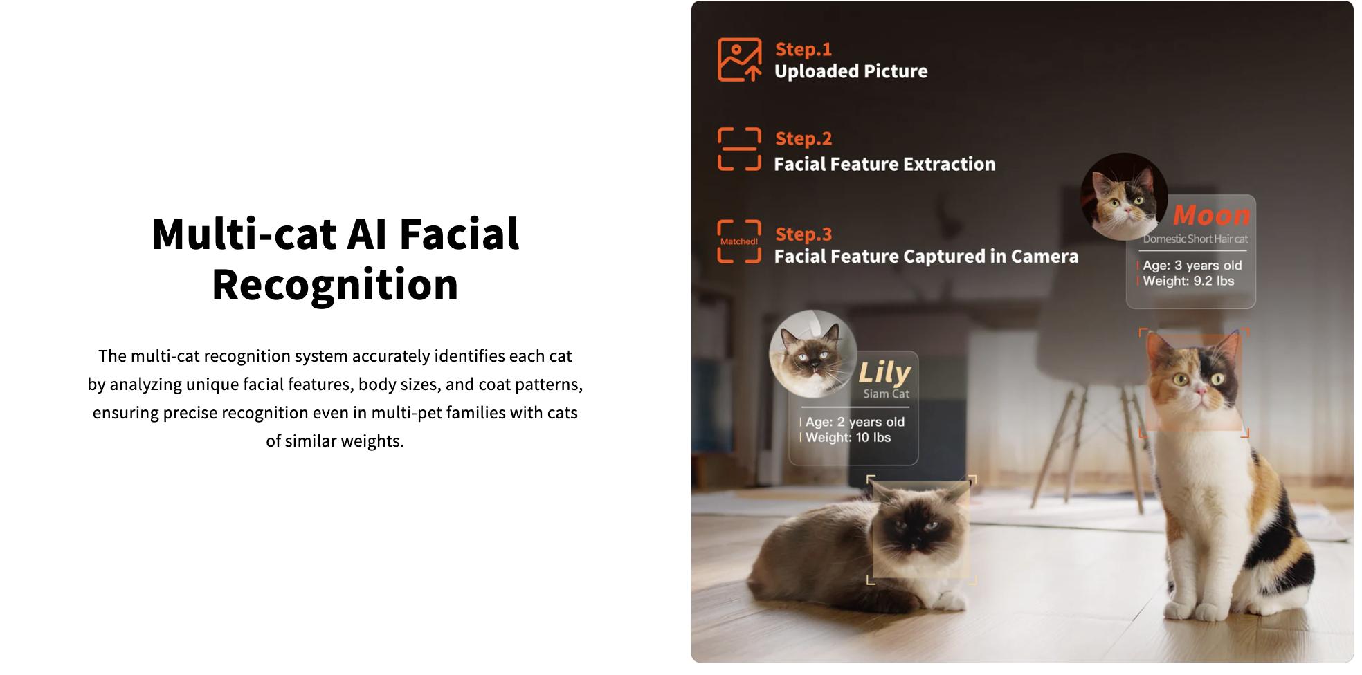 PETKIT Purobot Ultra Automatic Cat Litter Box with Camera Odorless Universal Litter Tray for Multiple Cats xSecure APP Control Health Monitoring AI Powered Face Recognition