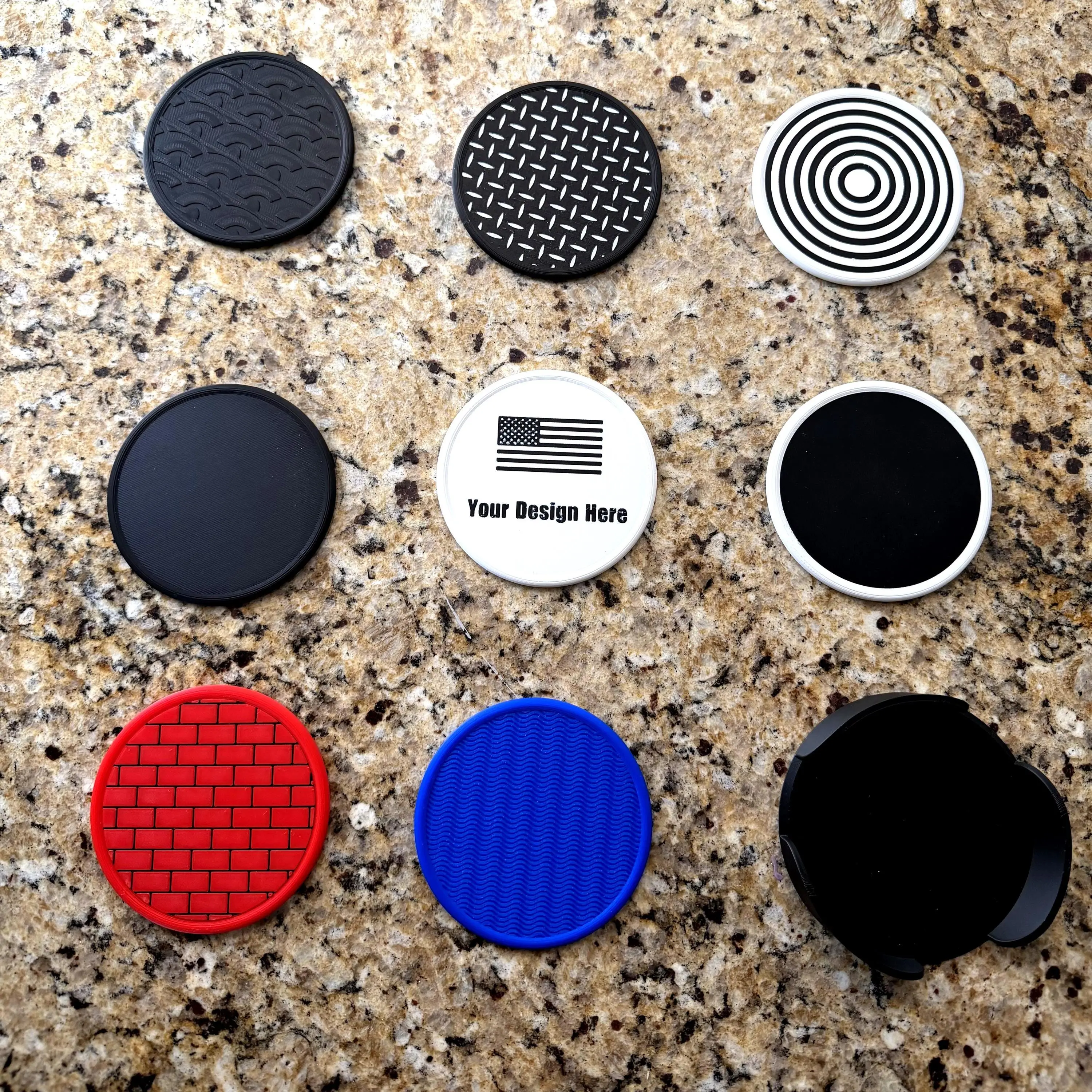 3D Printed Coaster Set with Holder