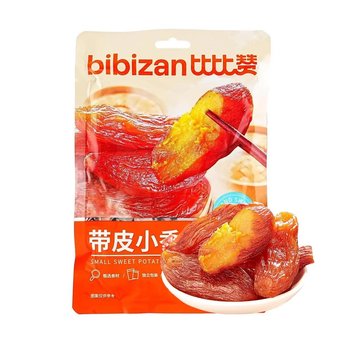 BiBiZan Sweet Potato Snacks 8.8oz - Soft & Chewy, No Additives, Perfectly Cooked,Healthy, Fat-Free, High-Fiber Snack,Ready-to-Eat