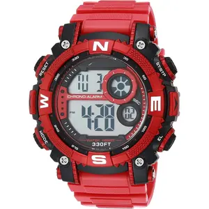 *MWS06 Sport Men's Digital Chronograph Resin Strap Watch, 40/8284