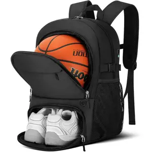 Basketball Backpack Basketball Equipment Bag with Ball and Shoe Compartment, Soccer Backpack Volleyball Backpacks