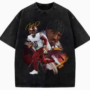 Jayden Daniels T-Shirt Washington Rookie Star Custom Graphic Football Tee GU1