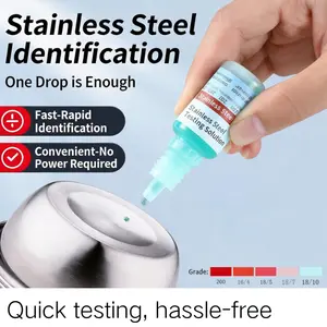 Stainless Steel Tester Liquid for 18/10 & 304 – Instant No-Battery Chemical Detection Kit for Kitchenware, Flatware & Tumblers