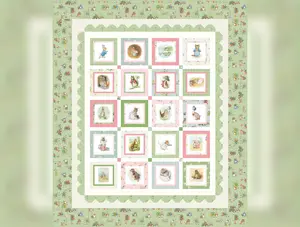 Peter Rabbit & Friends | Panel Quilt Boxed Kit by Beatrix Potter for Riley Blake | 53.5" x 62.5"
