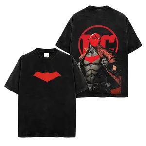 Red Hood DC Comic Premium Acid Washed Shirt, Jason Todd Graphic Washed Shirt,  Robin Comic T-Shirt, Character Comics Fans Shirt, Superhero T-Shirt, Comic Book Fans T-Shirt, Superhero Graphic Tee