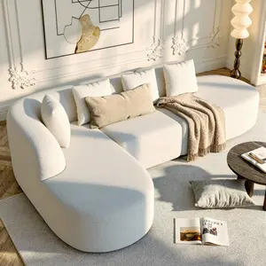 114 Inch Boneless Couches for Living Room,Modern Modular Sectional Sofa with Chaise,L-Shape Cloud Sectional Couch,No Assembly Required,Beige tiktokshopspringglowup