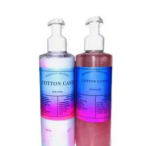 Cotton Candy Body Lotion & Shower Gel - Moisturizing Body Care for Comfort