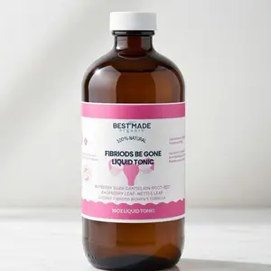 Fibroids Be Gone Uterine Fibroid Women’s Formula – Organic Liquid Herbal Tonic for Cycle Comfort, Detox & Reproductive Support Optimum Detoxify