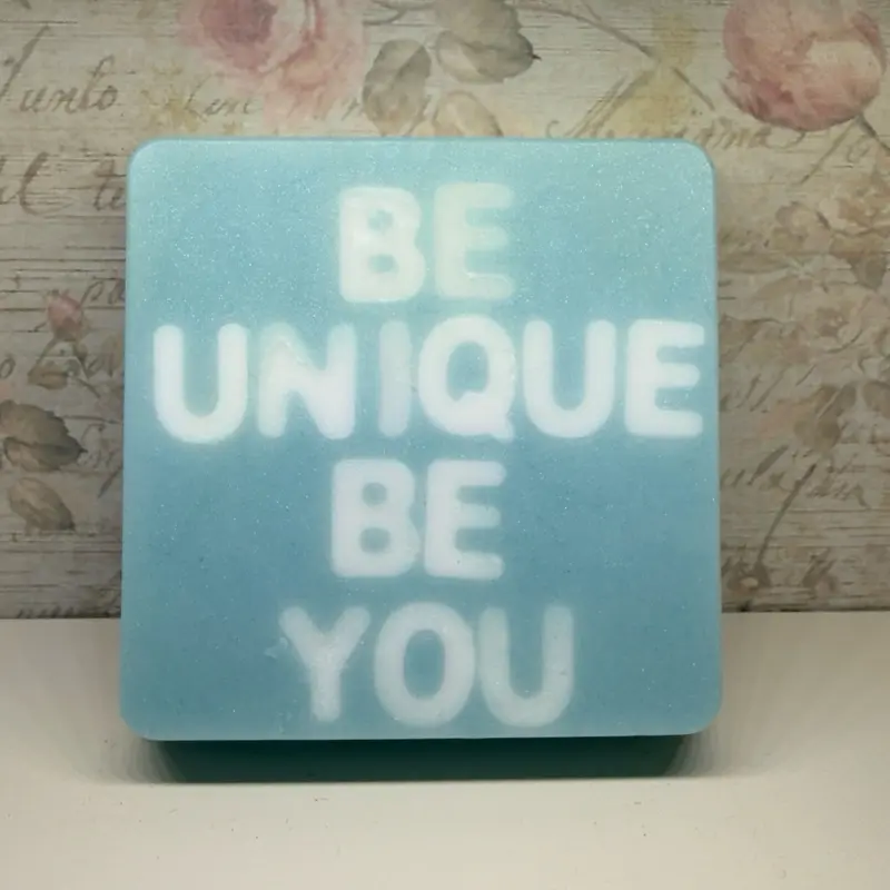 Lather your Vibe -BE YOU BE UNIQUE - Cotton Candy Scented handmade soap