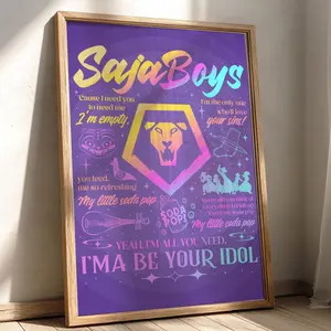 Saja Boys Poster Fantasy Anime Wall Art, Warrior Illustration, Gaming Room & Home Decor