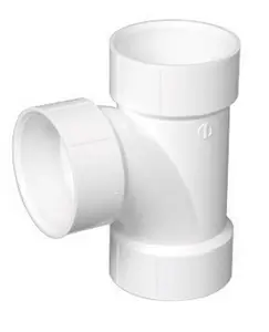 212 MAIN PVC004001400HA 4 in. PVC Sanitary Tee - Made of PVC Material