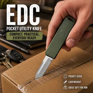 Compact EDC Box Opener – Everyday Carry Package Cutter Tool for Daily Use, Camping & Gift for Men