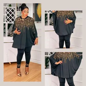 Turkey 2 Piece Set - Free Sized Top and Leggings Set for Women, Includes Top and Leggings in White, Versatile Design - Clothes, Womenswear Comfort Style Pants Suits