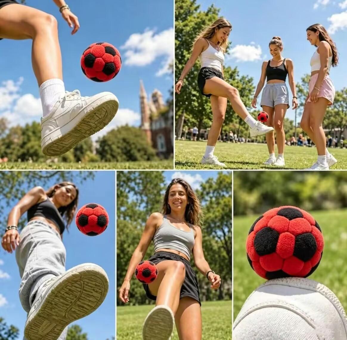 6 Pack 2.75 Inch Plush Footbags Soft Fleece Hacky Sack Balls for Kids & Adults Y2K Nostalgia Juggling Toy Outdoor Summer Camp Game Coordination Training Party Favors Colorful Skill Play Set