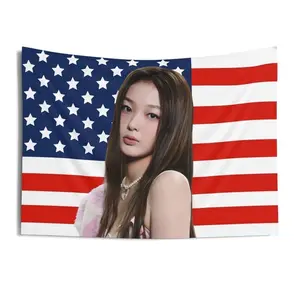 Yoonchae Katseye Kpop Band American Flag Mexican Katseye Members Flags Gift for Fans Men Women