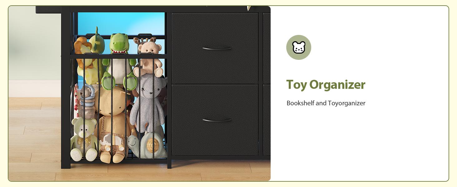 Twin Size Low Loft Bed with 8 Storage Drawers & Toy Organizer, Metal Loft Bed with RGB Lights, 13" H Safety Guardrail, Play Zone, Heavy Duty Twin Low Loft Bed with 2-Step Ladder & Anti-Tip Kit, No Box Spring Needed, Black