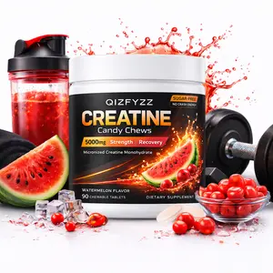 Creatine Candy Chews 5000mg – Watermelon Flavor | Micronized Creatine Monohydrate, 90 Chewable Tablets | Sugar-Free, Strength & Recovery Support | No Crash Energy, No Mixing Required