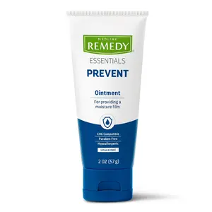 Medline Remedy Essentials Ointment (2 oz Tube),Unscented, Moisturizing Breathable Film, Aloe, Vitamins A, D & E, Soothing Incontinence Care for Adults, Hypoallergenic, Paraben Free