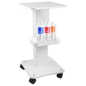 Beauty Salon Trolley Cart with Wheels, 3 Tier Beauty Rolling Cart, Adjustable Tattoo Table Work Station, Salon Spa Rolling Trolley Stand