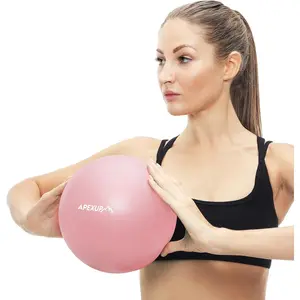 Pilates Ball, 9 Inch Small Exercise Ball, Mini Core Ball Yoga Ball for Pilates, Stability, Workout, Core Training, Fitness, Barre, Balance