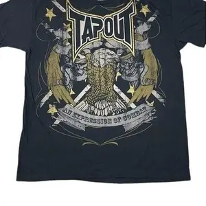 Tapout T-shirt Mens  Eagle Logo Spellout Short  Gildan T-Shirt Cotton Menswear